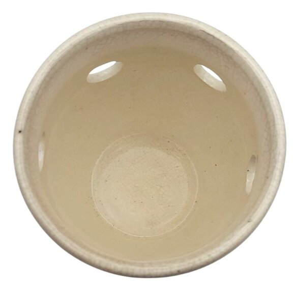 Vintage Delft Blue Holland Hand-Painted Ceramic Bulb Planter Windmill Sailboat - Picture 4 of 6